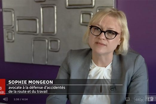 Le Téléjournal : Le chemin tortureux des accidentés de la route