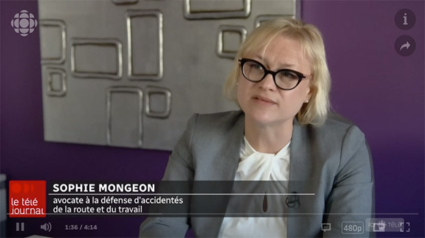 Le Téléjournal : Le chemin tortureux des accidentés de la route